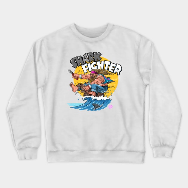 Shark Fighter! Crewneck Sweatshirt by itsbillmain